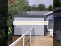 Waterproof Windproof Motorized Aluminum Pergola The Perfect Addition to Your Outdoor Space