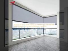 Durable Zip Track Blinds Rainproof Function and 5% 10% 30% 100% Openness Factor for All Weather Conditions