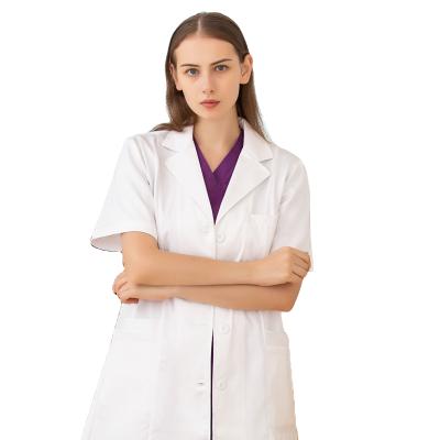 China Latest Design Hospital Wear Unisex White Soft Doctor Nursing Clothing Uniform for sale