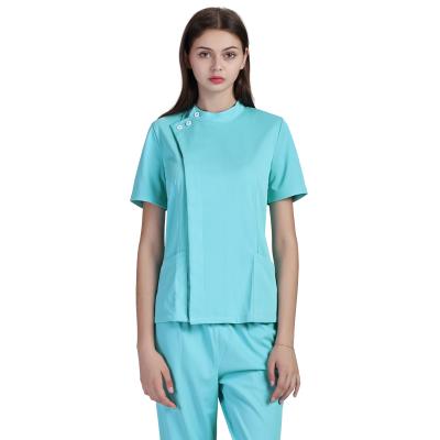 China Absorption Sweated Factory Wholesale Women Hospital Uniform Solid Color 2021 Medical Uniforms for sale