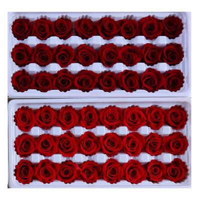 China Green Environmental Protection Preserved Real Immortal Roses Preserved Flowers Valentine Day Gift for sale