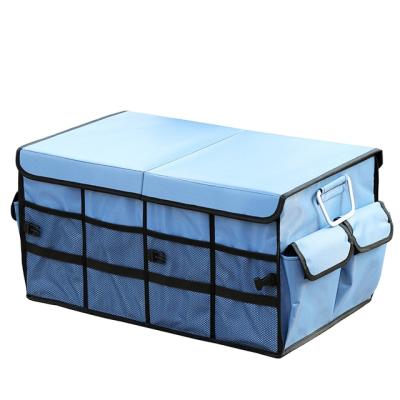 China Large Capacity 66L 1680D Oxford Waterproof Anti Scratch Collapsible Auto Storage Box for sale