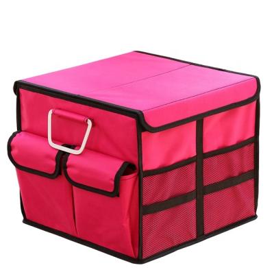 China 36L 66L Loading Capacity Universal Collapsible Collapsible Oxford Trunk Cargo Car Colorful Organizer For Trunk Tidy for sale