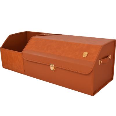 China beach & Vacation Folding Universal Cargo Box Car Trunk Waterproof Leather Organizer With Cover for sale