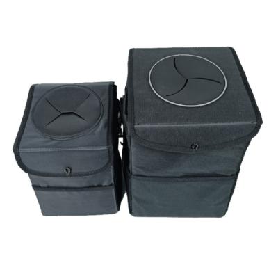 China Strong Durable Upgraded Car Trash Organizer Vehicle Storage Pockets Collapsible 100% Waterproof Trash Container For Car for sale