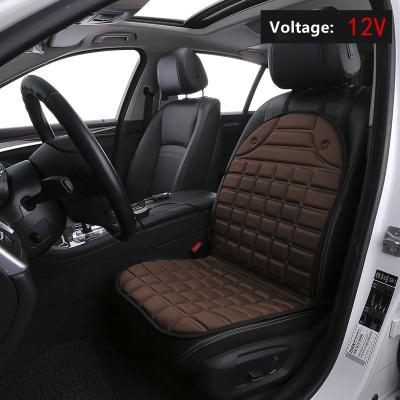 China Universal 12V Heater Luxury Heated Pad Short Fleece Keeps Warm Car Seat Cover Heater For Car Accessories for sale