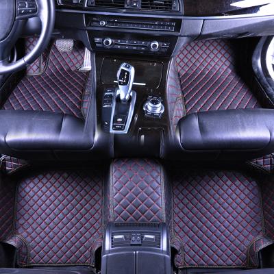 China Waterproof Skid Non Slip 5D Easy Foot Mat Anti Slip Mat Car Wholesale Branded Black ELG084 Waterproof Leather Set OEM Customized for sale