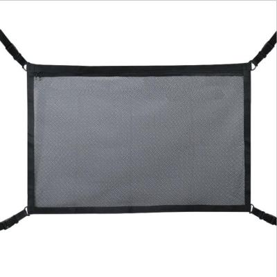 China Durable Large Size Double Layer Car Ceiling Cargo Storage Mesh For Luggage Organize for sale