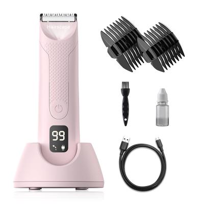 China Professional Waterproof Electric Skin Safety Balls Groin Razor Razors Hair Removal Trimmer For Women for sale