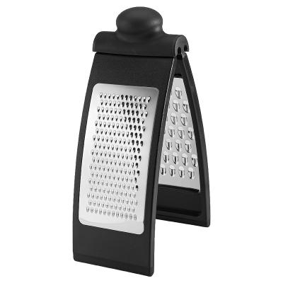 China Sustainable Kitchen Vegetable Tools Stainless Steel Cheese Slicer Plastic Manual Carrot Ginger Potato Grater for sale