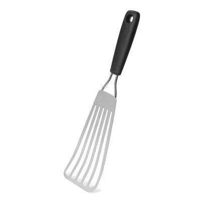 China Stainless Steel Slotted Fish Turner Spatula Stainless Steel Turner For Cooking for sale