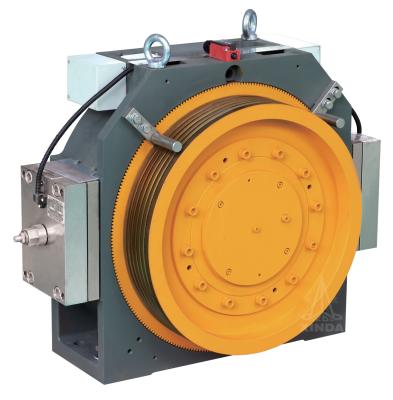 China Gearless Elevator Traction Machine With Block Brake , MINI-4, 2:1 Ratio for sale