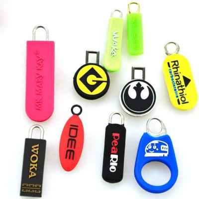 China Guangzhou Nickel Free Factory Customized Rubber Zipper Pull for sale