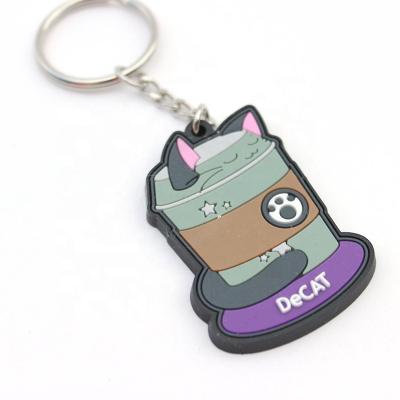 China Soft PVC 3D Keychain Eco - Friendly Personal Logo OEM Side Design for sale