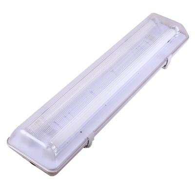 China 2x18w Warehouse Fixture Fluorescent Waterproof Lighting Fitting Housing for sale