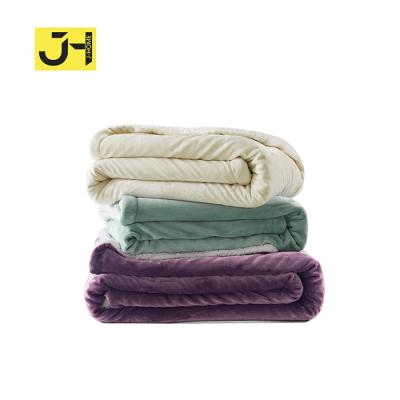 China JHome OEM/ODM Plain Custom Fleece Sherpa Blanket for sale