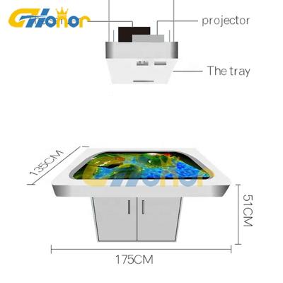 China Fish Indoor Immersive Interactive Game Table Sand Projection Hologram Game AR 3D Projection System Interactive Wall Game For Kids for sale