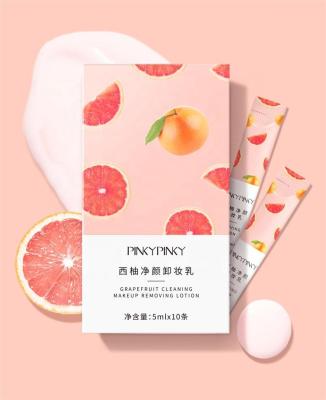 China Makeup Soft Cleanser Deep Clean Brand OEM Facial Massage Treatment Buffing Second Pore Massage Moisturizer Portable Grapefruit Cleansing Cleansing Milk for sale