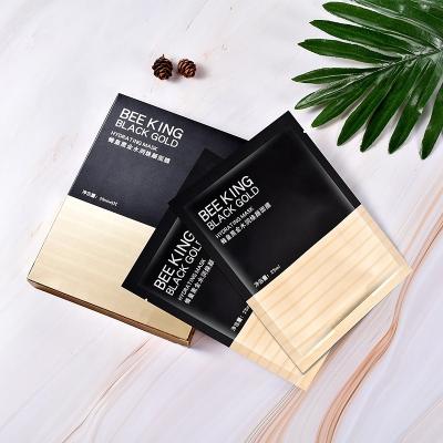 China Whitening Own Brand OEM Skin Care Products Moisturizing Mask Queen Bee Black Gold Hydration Calming Repair Hydration Mask for sale