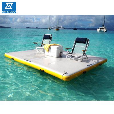 China PVC Island Floating Water Pontoon Mat Yacht Air Dock For Inflatable Sale for sale