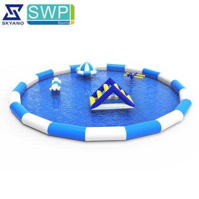 China Summer big size kids play water place around inflatable adult swimming pool for rental for sale