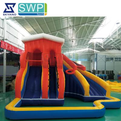 China Fun Commercial Used Inflatable Combo / Bouncer With Slide / PVC Bounce House Jumper Combo for sale