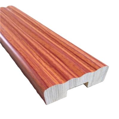 China Contemporary Pure Exterior Substrate Panel LVL Cladding Melamine Wood Grain Color Wood Grain Ceiling Cornice Window Decorative Door Casing for sale