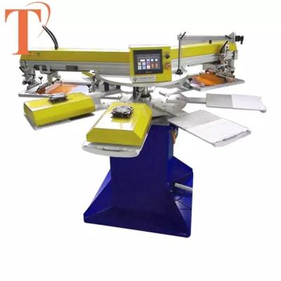 China Fastest Semi-automatic T-shirt Fabric Factory Price Silk Quick Label Screen Printing Machine for sale