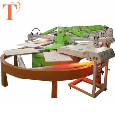 China Garment Shops 6 Color Oval Textile Screen Printing Machine In Sri Lanka for sale