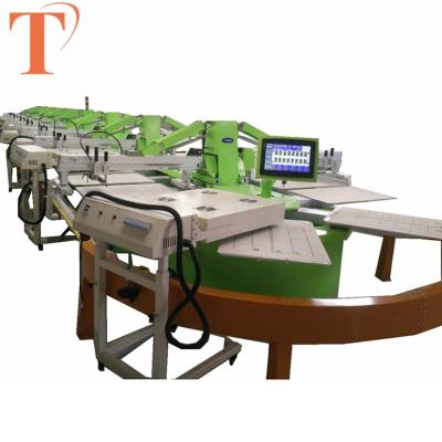 China Garment Shops Easy To Operate Textile Mhm Multicolor Printing Screen Printing Machine for sale