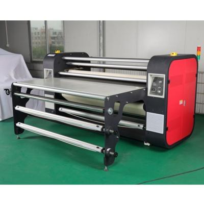 China High Temperature Resistance Automatic Cooling Heat Pipe Oil Heating Roll Press Machinery T-shirt Heat Transfer Printing Machine for sale