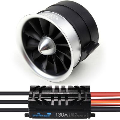 China 90mm EDF with 130A ESC 6S 1550KV 3.7kg Semi-Metallic-Electric Ducted Fan Thrust for RC Airplane S-EDF 90mm for sale