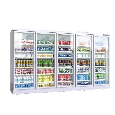 China Single-temperature Upright Beverage Supermarket Freezer for sale