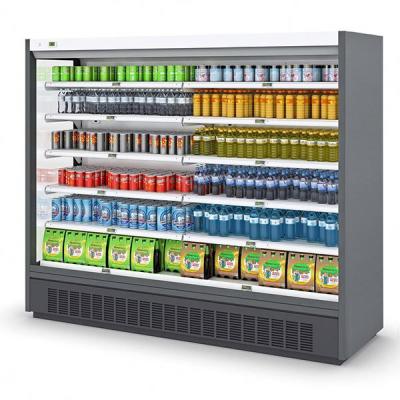 China Multi Functional Single-Temperature Upright Electric Open Open Beverage Cooler for sale