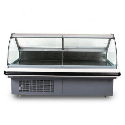 China Single-temperature butcher suoermarket meat fridge fruit display refrigerator for sale