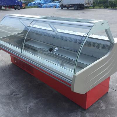 China Single-temperature CE Approved Best Selling Front Slidng Open Door Meat Fridge Butcher Shop Equipment for sale