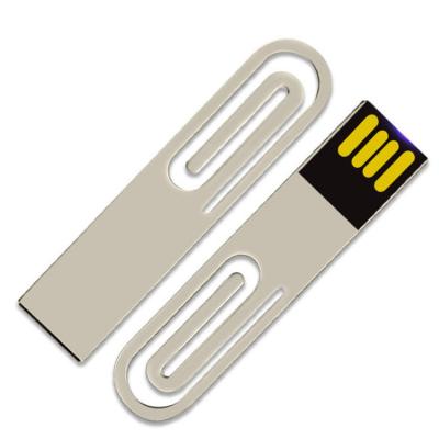 China Custom Logo Drive Metal Flash Memory 32GB 16GB 8GB 4GB 2GB Flash Stick Agriculture Promotional Gifts Book USB Clip for sale