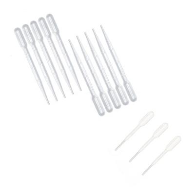 China Mini Dropper Strip With Plastic Squeeze Transfer Pipette Stocked Reservoir Shape Tips Pipettes 3ml 4ml 35ul Dropper No Thread for sale