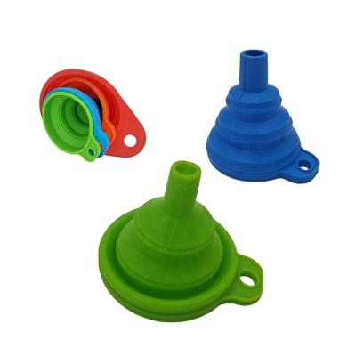 China Viable Viable Kitchen Coffee Funnel Silicone, Collapsible Collapsible Silicone Funnel for sale