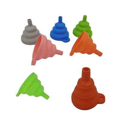 China Viable Viable Silicone Collapsible Funnel, Silicone Collapsible Funnel For Kitchen for sale