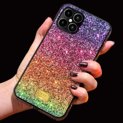 China Protect Cell Phone Shiny Crystal Phone Case For Phone X 11 11Pro 11Pro 12 12Mini Max 12Pro 12Pro Max for sale