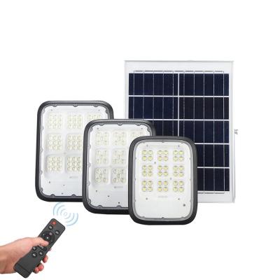 China Factory 100W 200W 300W Waterproof IP65 Outdoor Gray Aluminum Garden Led Solar Street Flood Lamp Garden Lights Lawn Wall Light for sale