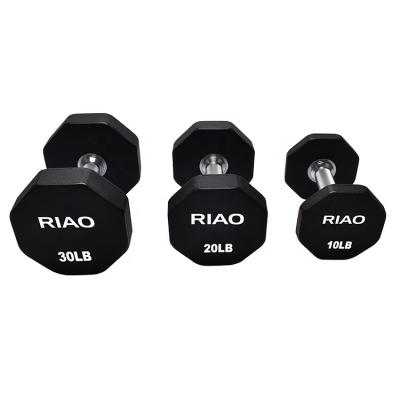 China China Universal Custom Gym Dumbbell Urethane Rubber RIAO Dumbbell for sale