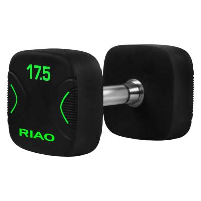 China Universal Urethane Dumbbell Weighs China Square PU Custom Dumbbell for sale