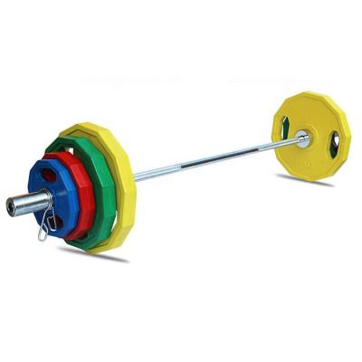 China Durable Fitness Color Cross Weightlifting Plates Rubber Gym Weight Disc Weight Plate for sale