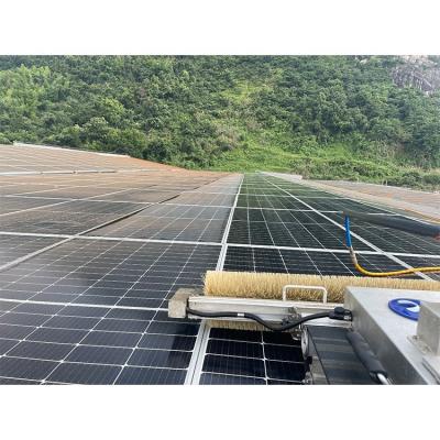 China Professional Fully Autonomous Simple Solar Cleaning Robot Supply Customized Dry Water 2 Modes Solar Panel Cleaning Robot Machine for sale