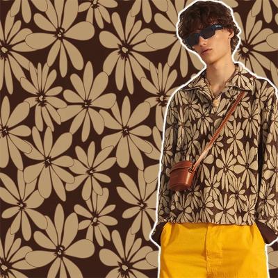 China Sustainable Mens Beachwear Shirt Printing Fabric for sale