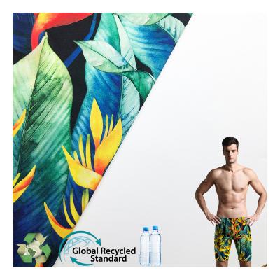 China 4 way waterproof nylon fabric 85%nylon 15%spandex 4 way matt stretch fabric Anti-UV boardshort full stretch for sale