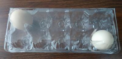 China egg trays 6 holes 2*3 holes PVC / PET / APET... quail egg container  blister products for sale