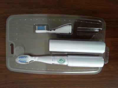 China Transparent PET / PVC / APET / GAG / APEG two blisters packing for electronic toothbrush for sale